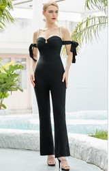 Elegant Sweetheart Flare Jumpsuit