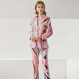 Geometric Print Pant and Suit Set
