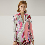 Geometric Print Pant and Suit Set