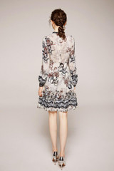 ROWENA Silk printed dress