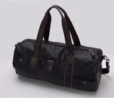 The Dover Duffel - Sturdy 19" Men's Leather Travel Duffel Bag (Multiple Colors) The Dover Duffel - Sturdy 19" Men's Leather Travel Duffel Bag (Multiple Colors)