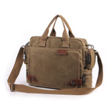The Cambridge - Rugged Canvas Laptop Messenger Bag for Men (Multiple Colors)