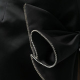 Blingy bow mini skirt