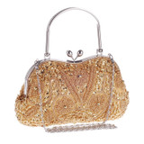 Beads and sequins evening clutch