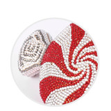Candy-shaped embellished clutch