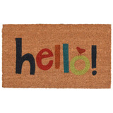 17" x 29" Colorful Hello Doormat