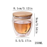80-450ml Heat Resistant Double Wall Glass Cup Beer Coffee Heart Cups Handmade Healthy Drink Mug Tea Mugs Transparent Drinkware