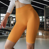 Women High Waist Energy Seamless Yoga Shorts Push Up Hip Gym Shorts Fitness Sports Leggings
