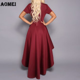 Women High Low Ruffled Asymmetrical Blouse Plus Size Available