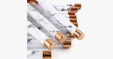 Pro Makeup Brush Set of 15 with Rose and Marble Pattern - Perfect for All Makeup Uses