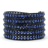 4MM Lapis Natural Stone Wrap Bracelet