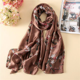 Spring  Luxury Silk Scarf For Women Geometric Print Bandana New Fashion Scarves Female Beach Towel Winter Shawl and Wrap Hijab Spring  Luxury Silk Scarf For Women Geometric Print Bandana New Fashion Scarves Female Beach Towel Winter Shawl and Wrap Hijab
