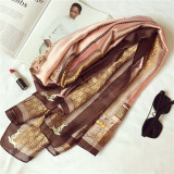 Spring  Luxury Silk Scarf For Women Geometric Print Bandana New Fashion Scarves Female Beach Towel Winter Shawl and Wrap Hijab Spring  Luxury Silk Scarf For Women Geometric Print Bandana New Fashion Scarves Female Beach Towel Winter Shawl and Wrap Hijab