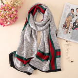 Spring  Luxury Silk Scarf For Women Geometric Print Bandana New Fashion Scarves Female Beach Towel Winter Shawl and Wrap Hijab Spring  Luxury Silk Scarf For Women Geometric Print Bandana New Fashion Scarves Female Beach Towel Winter Shawl and Wrap Hijab