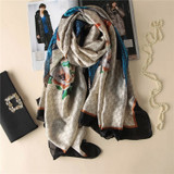 Spring  Luxury Silk Scarf For Women Geometric Print Bandana New Fashion Scarves Female Beach Towel Winter Shawl and Wrap Hijab Spring  Luxury Silk Scarf For Women Geometric Print Bandana New Fashion Scarves Female Beach Towel Winter Shawl and Wrap Hijab