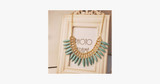 Bohemian Tassels Fringe Drop Statement Necklace
