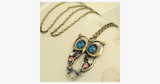 Blue Eyes Owl Pendant