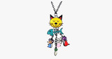 Cat Fish Pendant Necklace