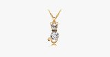 Crystal Cat Necklace