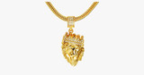 Crown Lion King Pendant Necklace