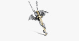 Dragon Sword Men's Stainless Steel Pendant
