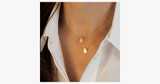 Double Layer Round Pendant Necklace