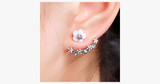 Flower Crystal Stud Earrings