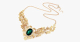 Green Emerald Statement Necklace