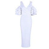 Adyce New Summer Women Club Dress Vestidos Verano 2019 Celebrity Party Dress Yellow Red Ruffle Butterfly Short Sleeve Midi Dress Adyce New Summer Women Club Dress Vestidos Verano 2019 Celebrity Party Dress Yellow Red Ruffle Butterfly Short Sleeve Midi Dress