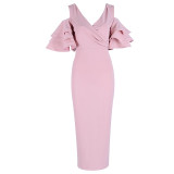 Adyce New Summer Women Club Dress Vestidos Verano 2019 Celebrity Party Dress Yellow Red Ruffle Butterfly Short Sleeve Midi Dress Adyce New Summer Women Club Dress Vestidos Verano 2019 Celebrity Party Dress Yellow Red Ruffle Butterfly Short Sleeve Midi Dress