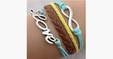 Infinity Love Multiple Braids Bracelet