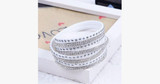 Metallic Leather Wrap Bracelet