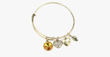 November Birthstone Charm Bangle