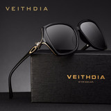 VEITHDIA Retro Womens Sun glasses Polarized Luxury Ladies Brand Designer Sunglasses Eyewear For Women Female V3039