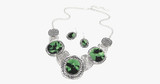 Rhinestone Statement Necklace Set