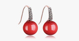 Red Coral Earring