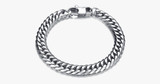Silver Cut Chain Bracelet