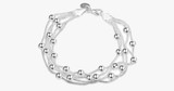 Silver Sweet Pea Beaded Bracelet