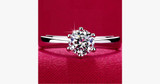 Silver Plated Crystal Ring