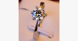 Silver Plated Crystal Ring
