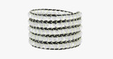 White Leopard Wrap Bracelet