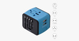 Universal Travel Adapter - Features Universal Socket with 2 USB Ports - Lightweight & Portable - Perfect for All Smart Devices