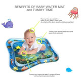 Tummy Time Inflatable Water Mat for Babies