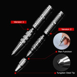Portable Tactical Defensive CNC Gadget with Tungsten Steel Tip