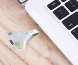 4-In-1 USB Reader And Flash Drive - Connect And Store Everything On A Single Piece