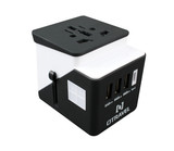 4-Port USB & Type-C Adapter for Travelers - Go To 200 Countries With Only One Adapter