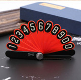 Luminous Temporary Parking Card Phone Number Plate, Designed For Day & Night