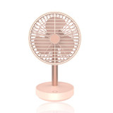 Wireless Rotating Hood & Oscillating Head Desktop Fan, Super Quiet, Super Cool