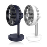 Wireless Rotating Hood & Oscillating Head Desktop Fan, Super Quiet, Super Cool
