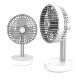 Wireless Rotating Hood & Oscillating Head Desktop Fan, Super Quiet, Super Cool